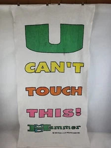 Bust It Up Productions MC HAMMER "U CAN'T TOUCH THIS" Beach Towel Vintage 1990 - Picture 1 of 12