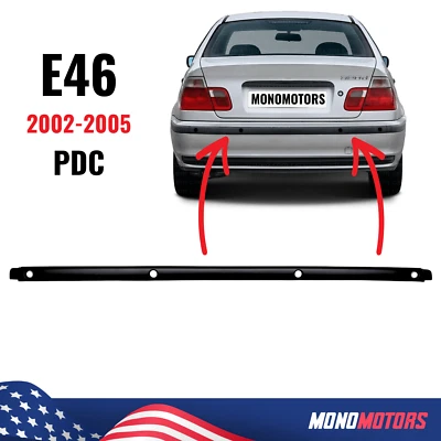 PARA BMW E46 embellecedor de parachoques central trasero con orificios PDC 2002-2005 320i 325i SERIE 3 Foto 1 de 4