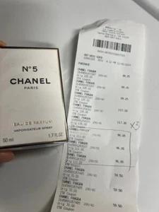 Chanel No. 5 FOR WOMEN  1.7 oz EDP NEW in BOX 100% AUTHENTIC with macys receipt - Picture 1 of 4