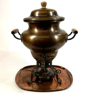 Stockli Netstal Suiza Cobre Martillado Samovar Té Café Bebida Dispensador - Imagen 1 de 21