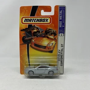Matchbox 2007 MBX Metal Bentley Continental GT Metálico Plateado #1 NUEVO - Imagen 1 de 2