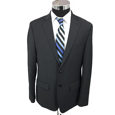 Blazer Bar III Para Hombres 42R Negro Calce Ajustado Mezcla de Lana Abrigo Deportivo Chaqueta Ventilada Foto 1 de 4