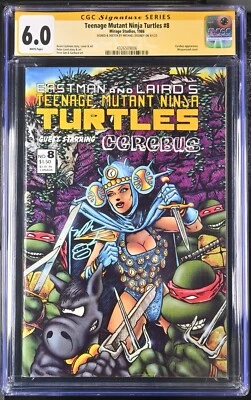 Teenage Mutant Ninja Turtles #8 - Mirage Studios - CGC SS 6.0 - Sig by Dooney - Image 1 of 2