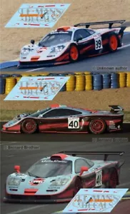 Decals McLaren F1 GTR LM Le Mans 1997 1:32 1:43 1:24 1:18 calcas - Bild 1 von 4