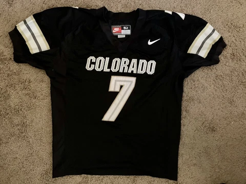 Authentic Colorado Buffaloes Football Jersey Vintage Nike NCAA Size 52 Cover