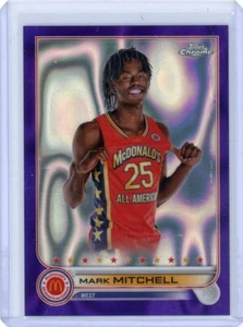 2022 Topps Chrome McDonalds All-American Purple Wave /299 MARK MITCHELL #66! - Picture 1 of 2