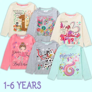 Girls Top Long Sleeve T-Shirt Birthday Present Gift I Am Age 1 2 3 4 5 6 Years - Picture 1 of 20