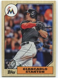 2017 Topps Series 1 GIANCARLO STANTON 1987 Topps Baseball - MARLINS - #87-2 - Picture 1 of 1