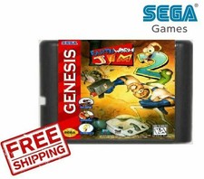 Earthworm Jim 2 (1995) Game Sega Genesis Mega Drive System 16 Bit MD Console 
