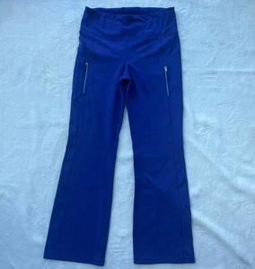 Pantalón Athleta Rainier Bootcut Talla L Púrpura Atlético Bolsillos con Cremallera Elastizado Exterior - Imagen 1 de 11