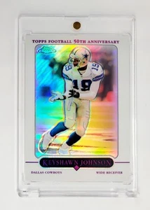 MINT WHITE REFRACTOR 2005 Topps Chrome Keyshawn Johnson #90 DALLAS COWBOYS NFL  - Picture 1 of 2