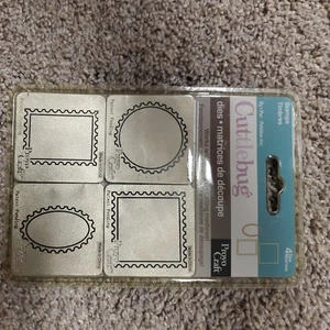 NEW ~ CUTTLEBUG ~ "STAMPS"  4 Metal Dies (4 SHAPES) ~ PROVO CRAFT ~ 37-1220 - Picture 1 of 2