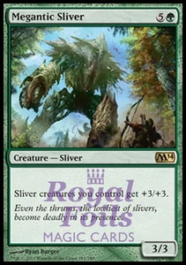 Megantic Sliver 1x FOIL MTG M14 2014 Core Set Rare MINT green - Picture 1 of 1