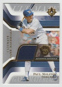 Camiseta deportiva Paul Molitor 2004 Ultimate Collection MATERIALES DEL JUEGO usada en juegos SP #83/99 - Imagen 1 de 2