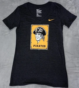The Nike Tee Shirt Women's Size XS Black Pirates Graphic Baseball - Imagen 1 de 6