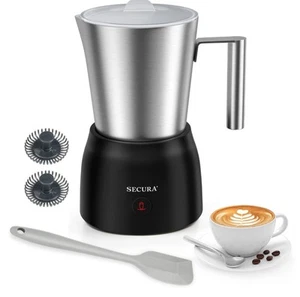 Secura Detachable 17oz Milk Frother with 2-in-1 Whisk Latte Coffee Electric - Picture 1 of 5
