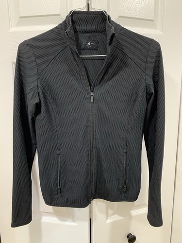 VETEMENTS Giacca Lou E Grigio con Zip Maglia Nera Taglia S Maniche con Zip e 3 Tasche