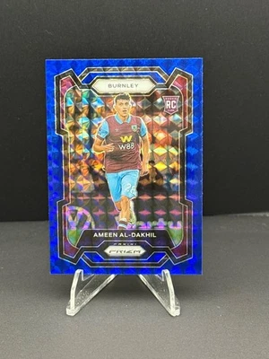 2023-24 Panini Prizm Premier League -  Ameen Al-Dakhil #276 Blue Mosaic Prizm - Image 1 of 2