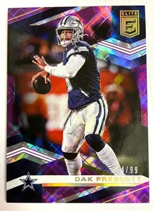 2020 Panini Donruss Elite DAK PRESCOTT Purple Parallel SP /99 Dallas Cowboys - Bild 1 von 3