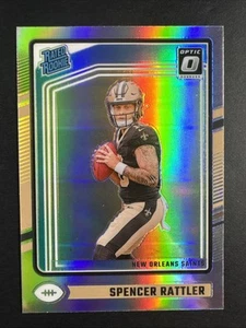 2024 Panini Donruss Optic Football Spencer Rattler RC - HOLO - Saints - Picture 1 of 4