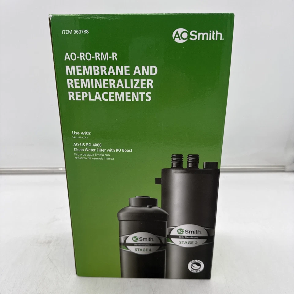 AO Smith Set  Replacement Filter #960788 Membrane & Remineralizer New - Image 1 of 1