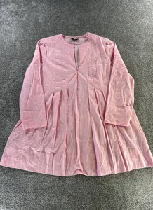 Tuckernuck Shirt Dress Womens Xl Pink Cotton Blouson - Picture 1 of 8