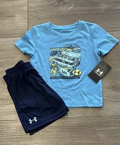 Under Armour Boys New Fishing Shirt & Shorts Set, Size 4, 5, 6, & 7 - Picture 1 of 1