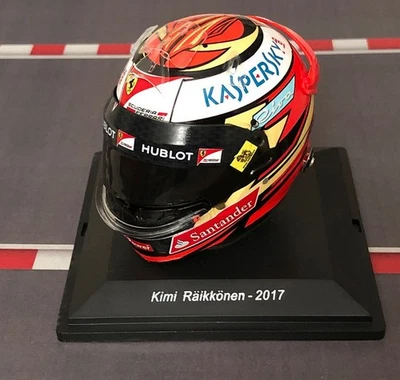 NEW 1:5 Casco Helmet F1 KIMI RAIKKONEN 2017 FERRARI SPARK +Magazine - Immagine 1 di 4