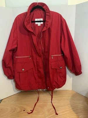 Chaqueta Mujer Mulberry Street Talla Grande 49469 Talla L Color Rojo Foto 1 de 4