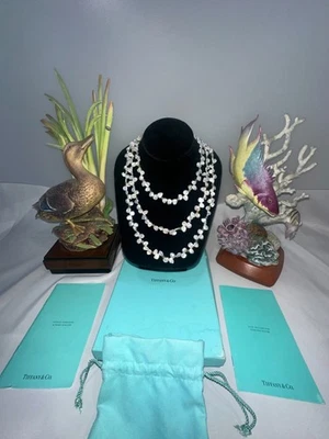 Outstanding Tiffany &Co. Paloma Picasso Baroque Fresh Water 60'' Pearl Necklace. - Image 1 of 4