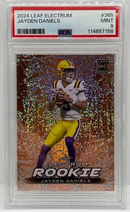 2024 Leaf Electrum RC Jayden Daniels XRC PSA 9 Washington Commanders NFL 20/45 - Picture 1 of 3