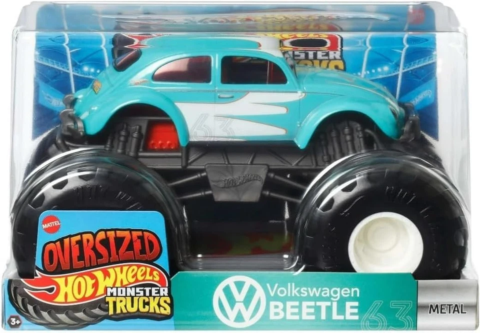 Volkswagen Beetle 2025 Hot Wheels Monster Trucks diecast escala 1/24 Foto 1 de 1