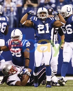 Bob Sanders Sack Celebration Indianapolis Colts 8x10 NFL Football Photo - Picture 1 of 1