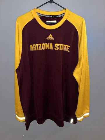 Arizona State ASU Sun Devils Adidas Climawarm Mens 2XL Sweatshirt Cover
