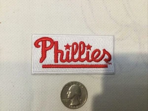 Philadelphia Phillies￼ Vintage Embroidered Iron On Patch 3” X 1.5” MLB Private - Picture 1 of 2