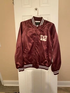 Vintage PPG bomber jacket Bridgepoint Mens Burgundy Large Bur - Picture 1 of 6