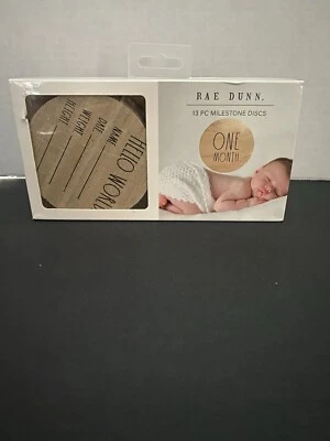 Discos de madera RAE DUNN Baby 13 piezas nuevos en caja sellada Foto 1 de 2