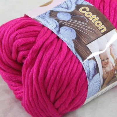 Sale New 1 Skein x 50g Soft 100% Cotton Chunky Super Bulky Hand Knitting Yarn 22 - Image 1 of 4