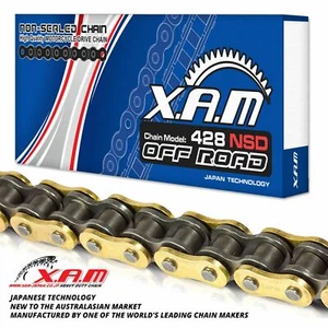 CHAIN XAM 428NSD GLD/BLK X 136 NON SEALED - Picture 1 of 1
