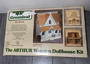 Vintage GREENLEAF THE ARTHUR WOODEN DOLLHOUSE KIT 1981 - OPEN BOX # 8012 - Picture 1 of 5