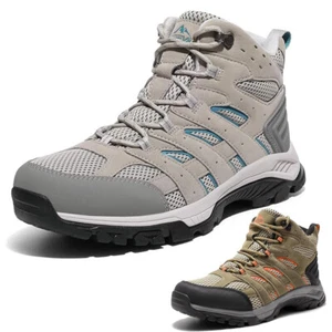 Wide Size Women's Waterproof Hiking Boots Outdoor Trekking Lightweight Shoes - Picture 1 of 22