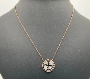 Damen Effy 14K Rotgold Diamant Halskette Anhänger 16" lang - Bild 1 von 7