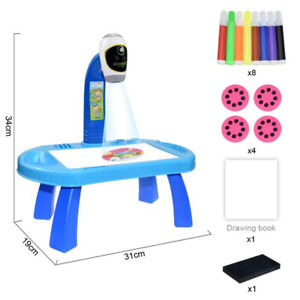 Kids Projector Drawing Table Painting Board Desk Multifunctional Writing Arts Cr