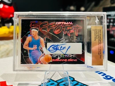 22 LEAF OUSMANE DEING OPTICHROME 1/1 AUTO ONE OF ONE RC CRYSTAL BLACK ROOKIE SP - Image 1 of 2