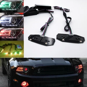 Faro de placa DRL LED DRL multicolor para la aplicación Ford Mustang Bluetooth 13-2014 - Imagen 1 de 11