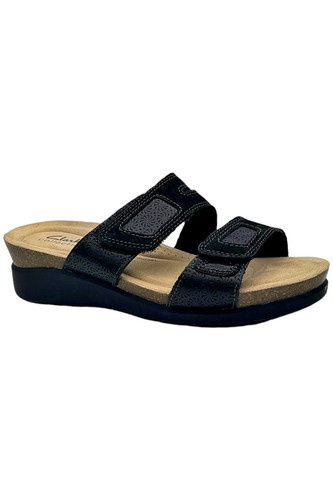 Clarks Collection Zeppe Donna Pelle Calenne Maye Nero Combi