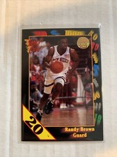 RANDY BROWN 1991-92 WILD CARD 20 STRIPE #38 ROOKIE NEW MEXICO STATE
