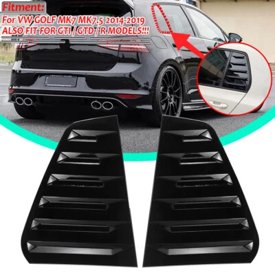 Side Window Louver Windshield Sun Shade Cover For  Golf MK7 MK7.5 GTI R 14-19! - Image 1 of 4