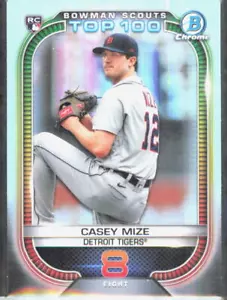 Bowman #BTP-8 2021 Casey Mize Bowman Scouts Top 100 Detroit Tigers - Imagen 1 de 2