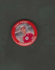 1984 FUN FOODS BUTTON TONY PEREZ #99 OF 133 CINCINNATI REDS (HOF)